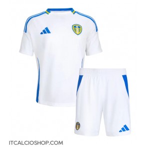 Leeds United Prima Maglia Bambino 2024-25 Manica Corta (+ Pantaloni corti)